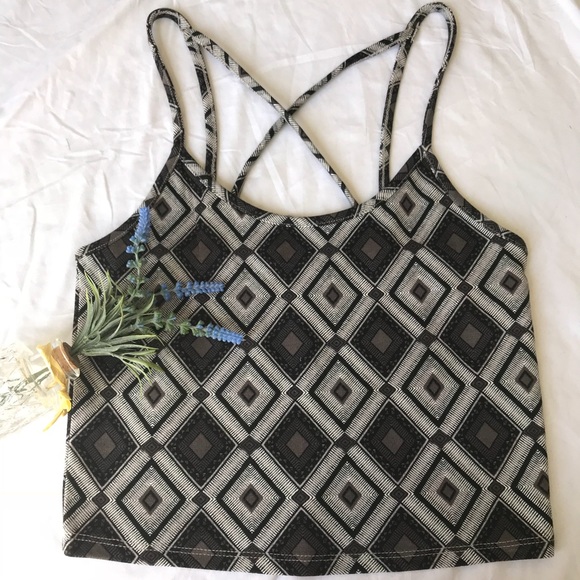 Forever 21 Tops - Forever 21 | Brown/Cream Crop Top M